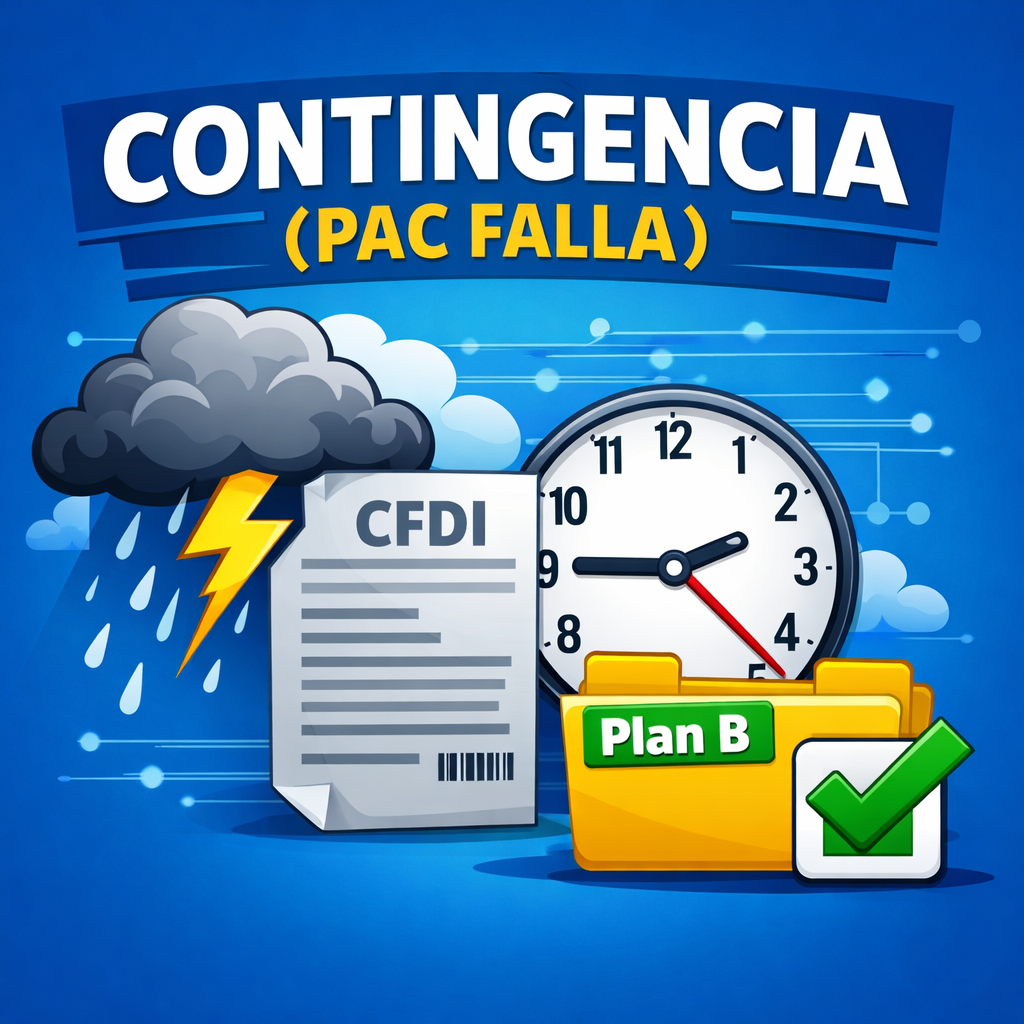 Plan B operativo para no detener rutas cuando el timbrado se cae.