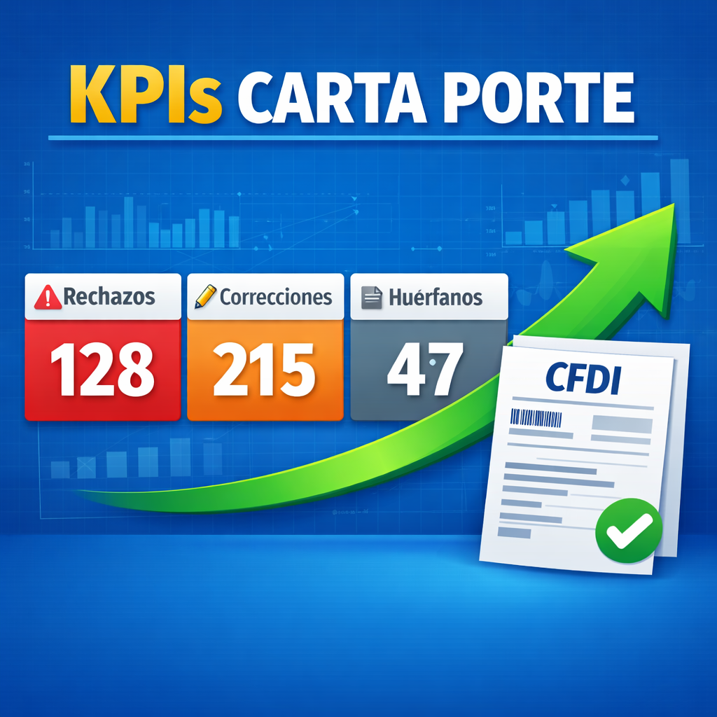 KPIs de Carta Porte: tablero mínimo para controlar operación y riesgo